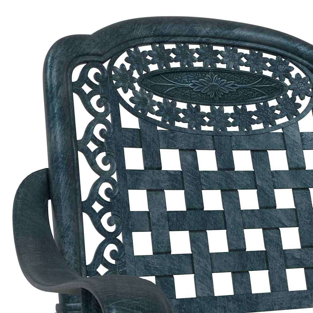 Vrtna stolica 2 pcs Zelena 55 x 56,5 x 91cm Aluminij