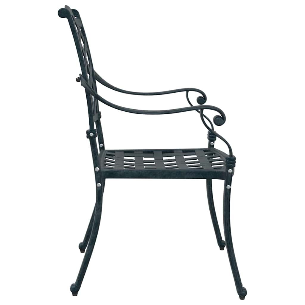 Vrtna stolica 2 pcs Zelena 56 x 55 x 92.5cm Aluminij