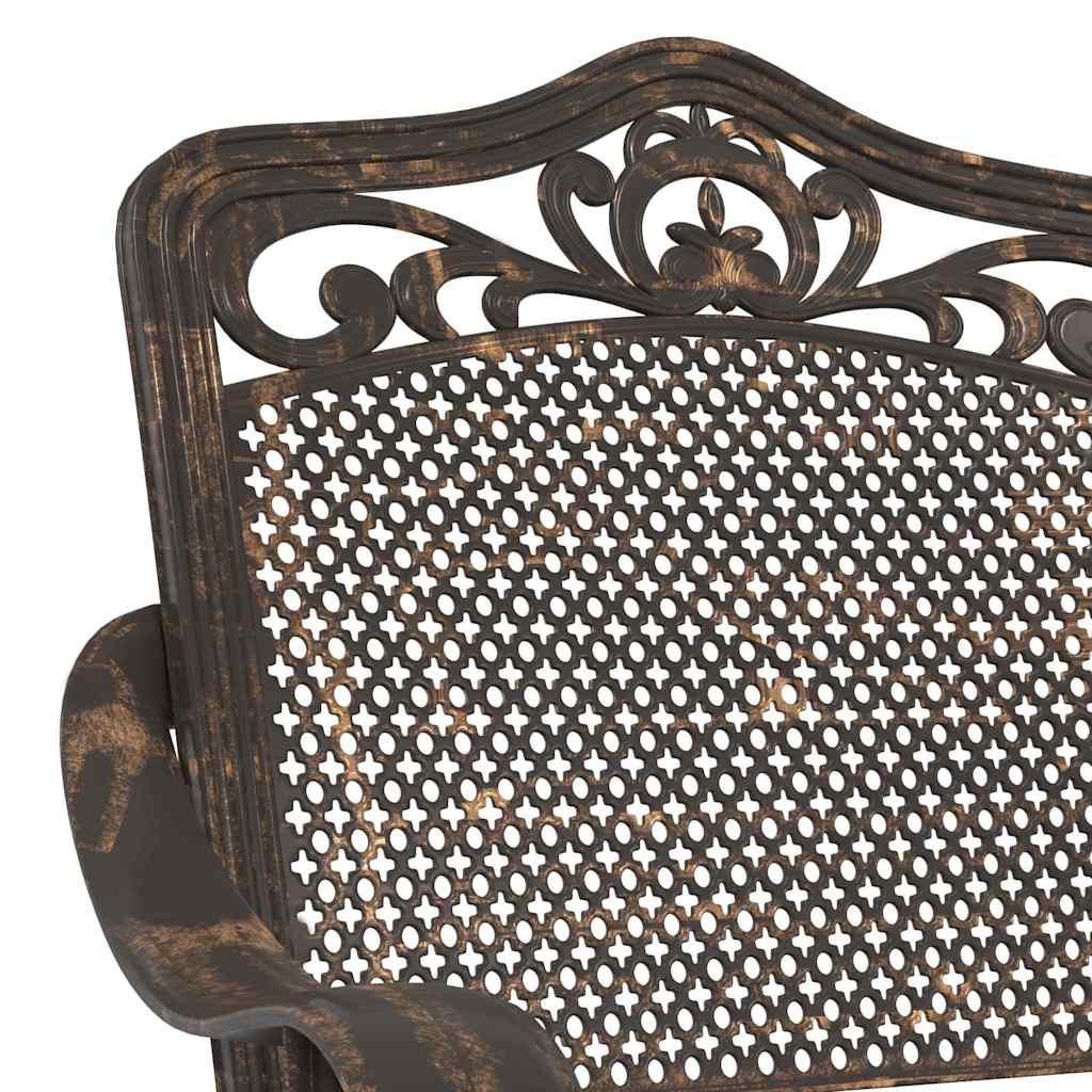 Vrtna stolica 2 pcs Bronzana 55 x 55 x 92,5cm Aluminij