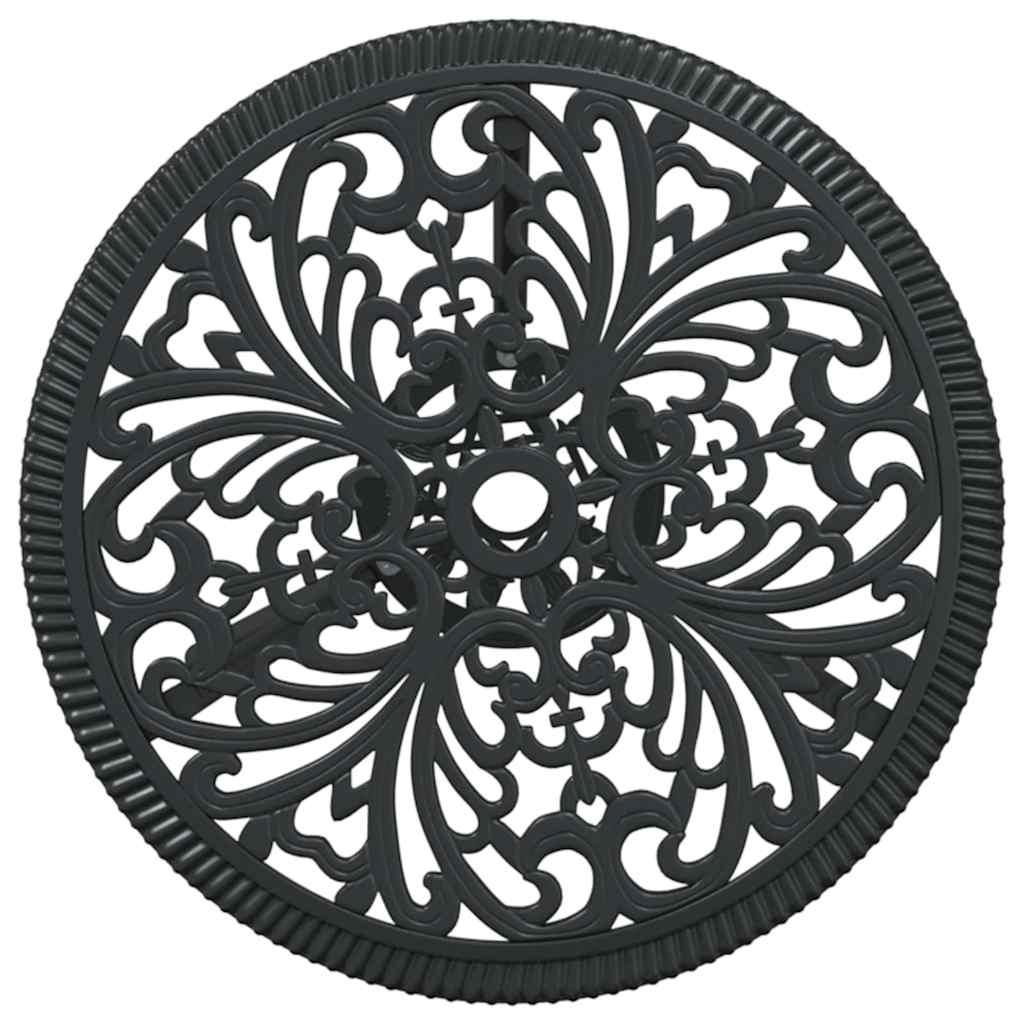 Bistro set za vrt 3 pcs Crna Aluminij