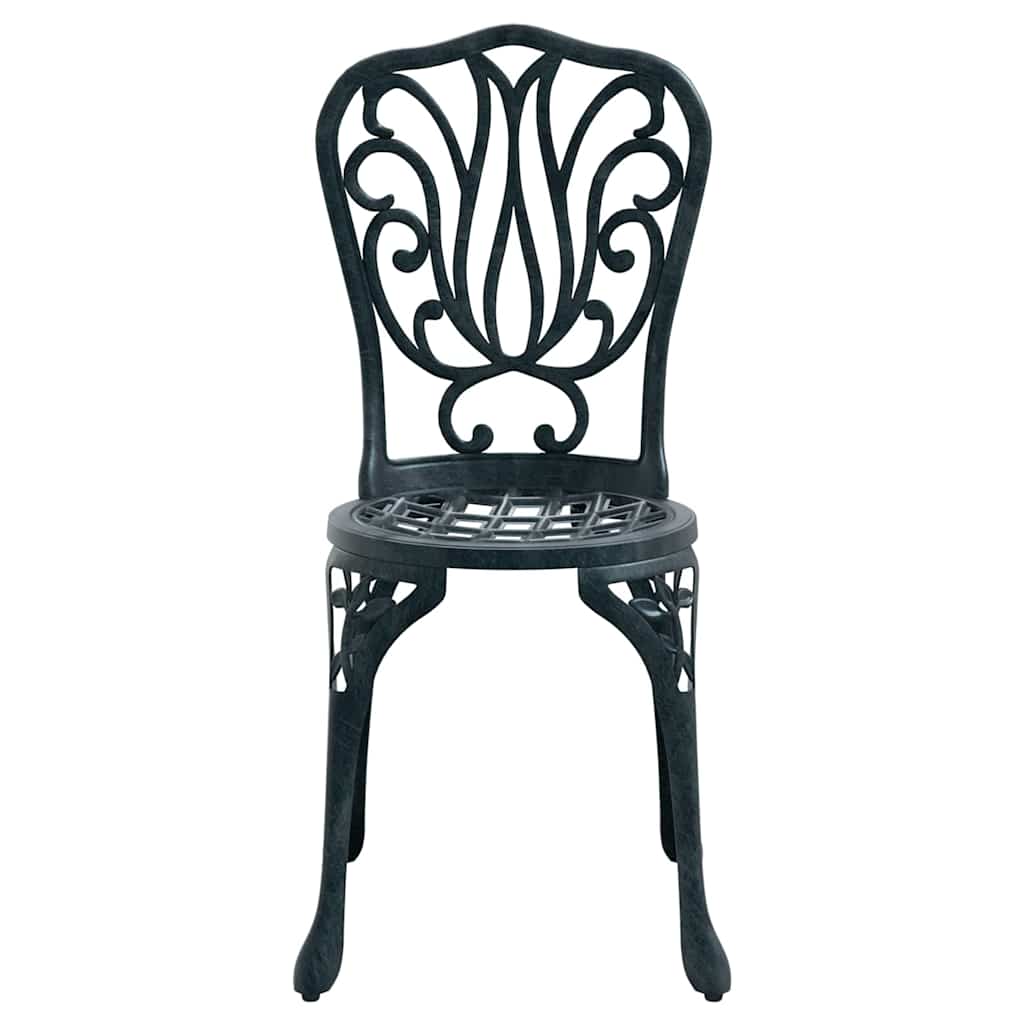 Bistro set za vrt 3 pcs Zelena Aluminij