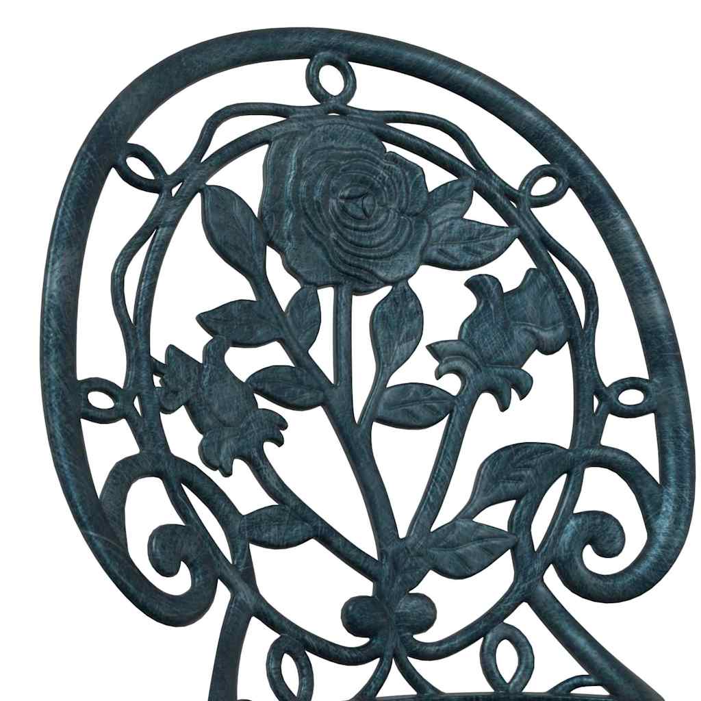 Bistro set za vrt 3 pcs Zelena Aluminij