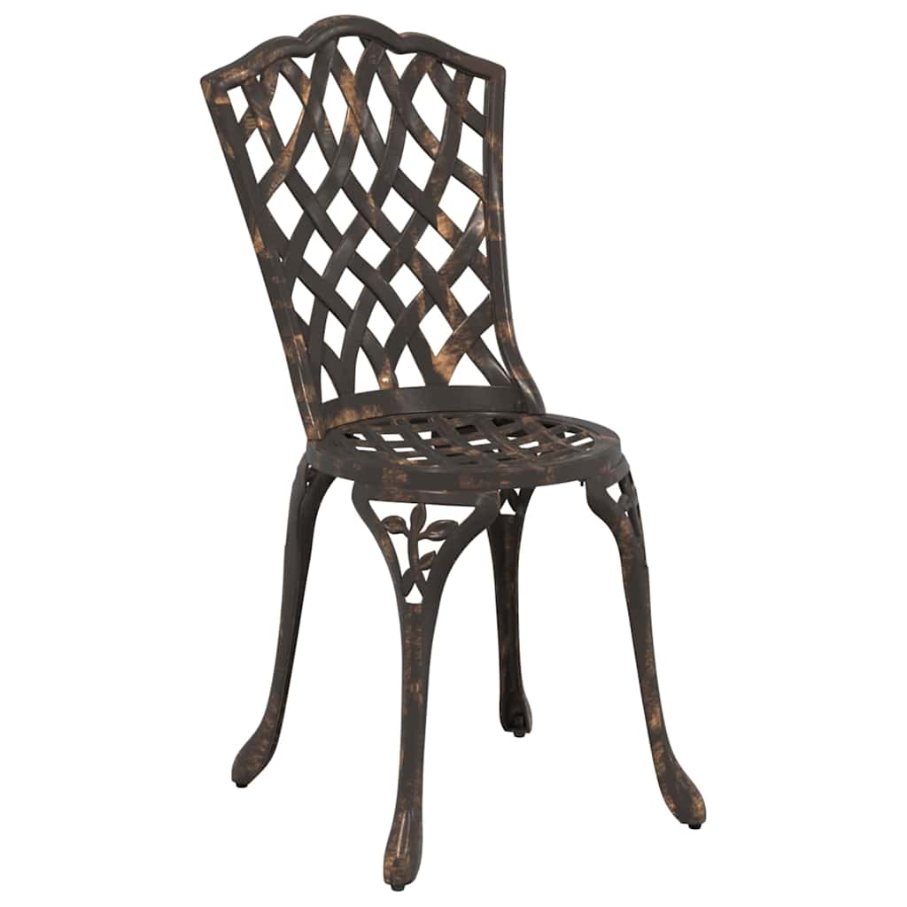Bistro set za vrt 3 pcs Bronzana Aluminij