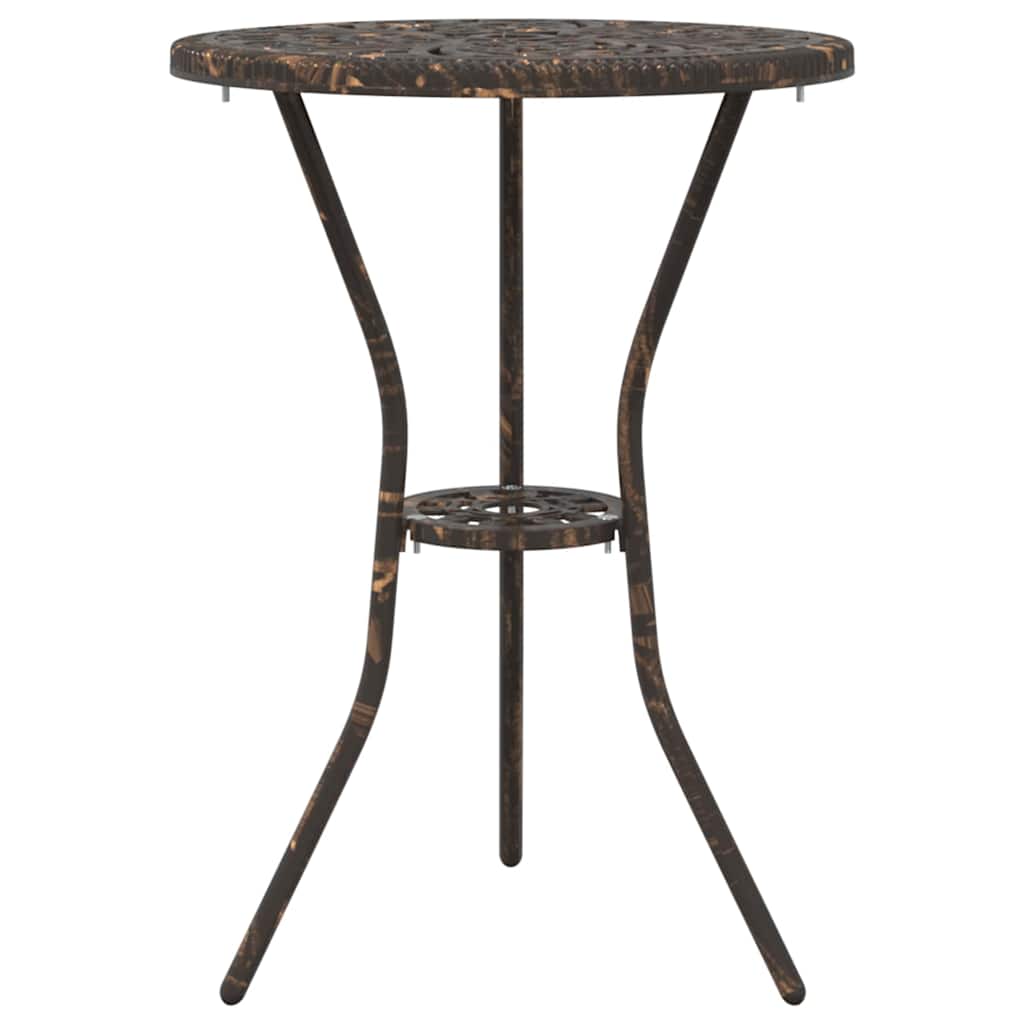 Bistro set za vrt 3 pcs Bronzana Aluminij