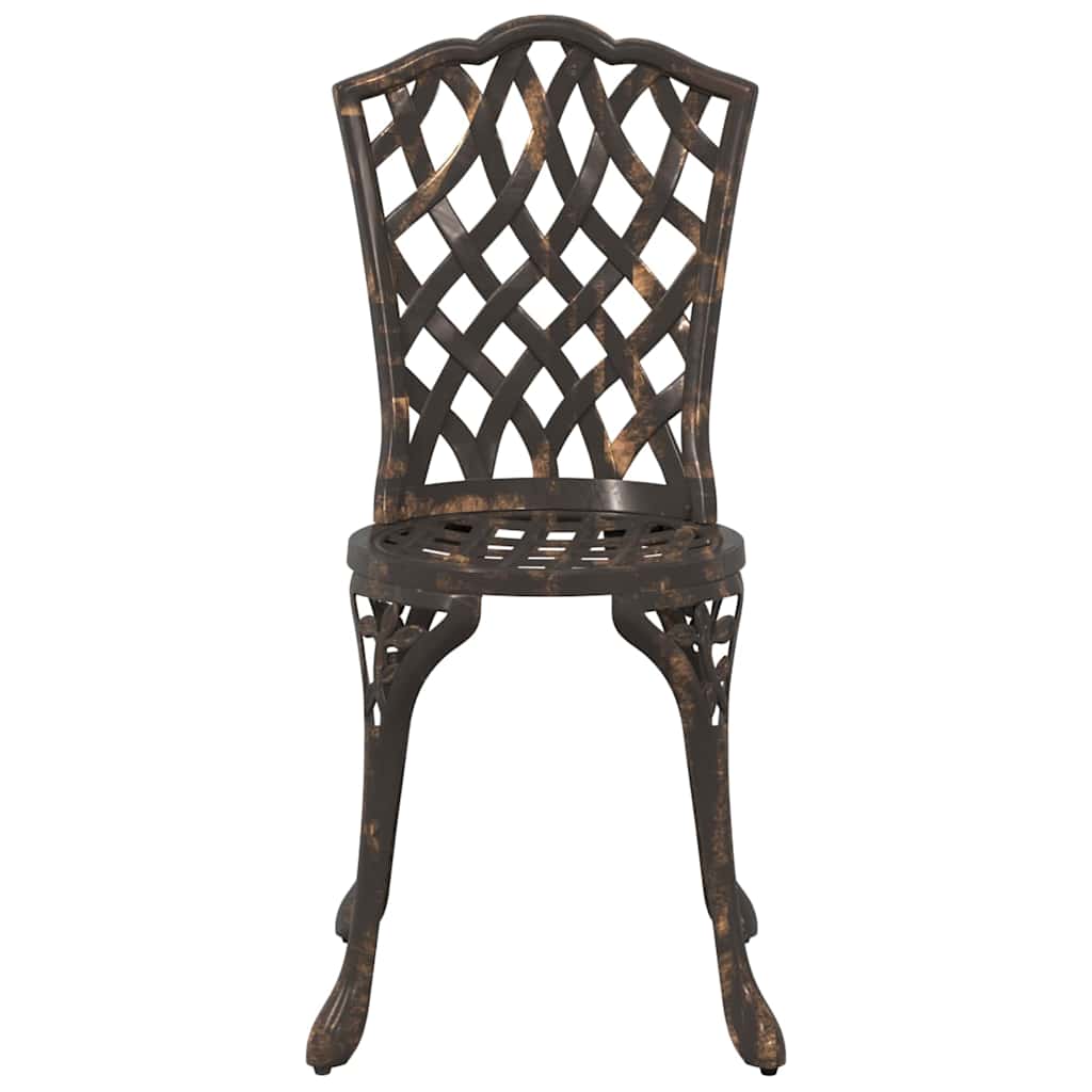 Bistro set za vrt 3 pcs Bronzana Aluminij