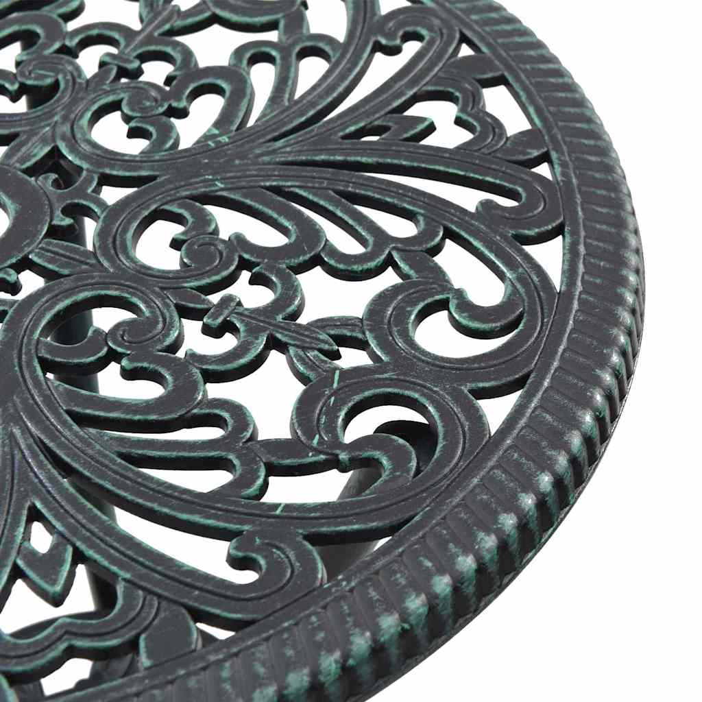 Bistro set za vrt 3 pcs Zelena Aluminij