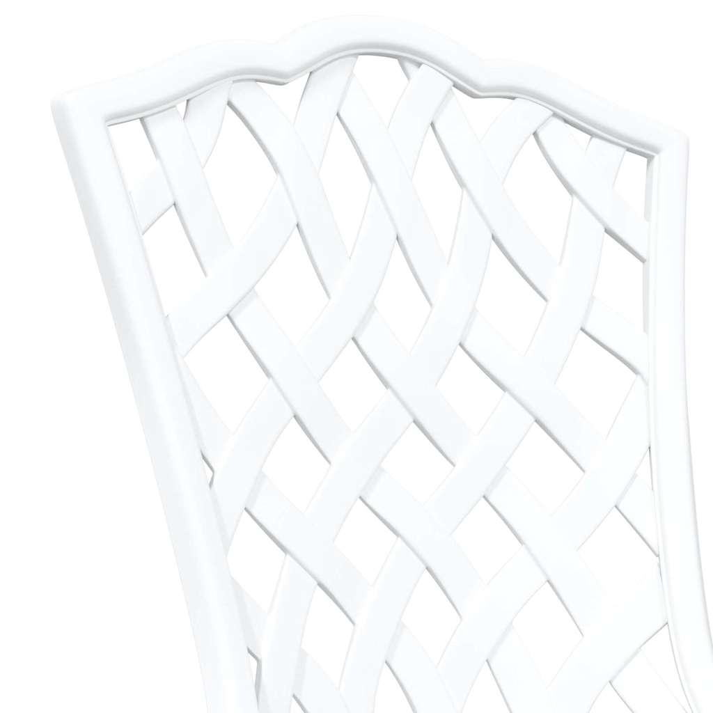 Vrtna stolica 2 pcs Bijelo 39 x 40 x 87cm Aluminij
