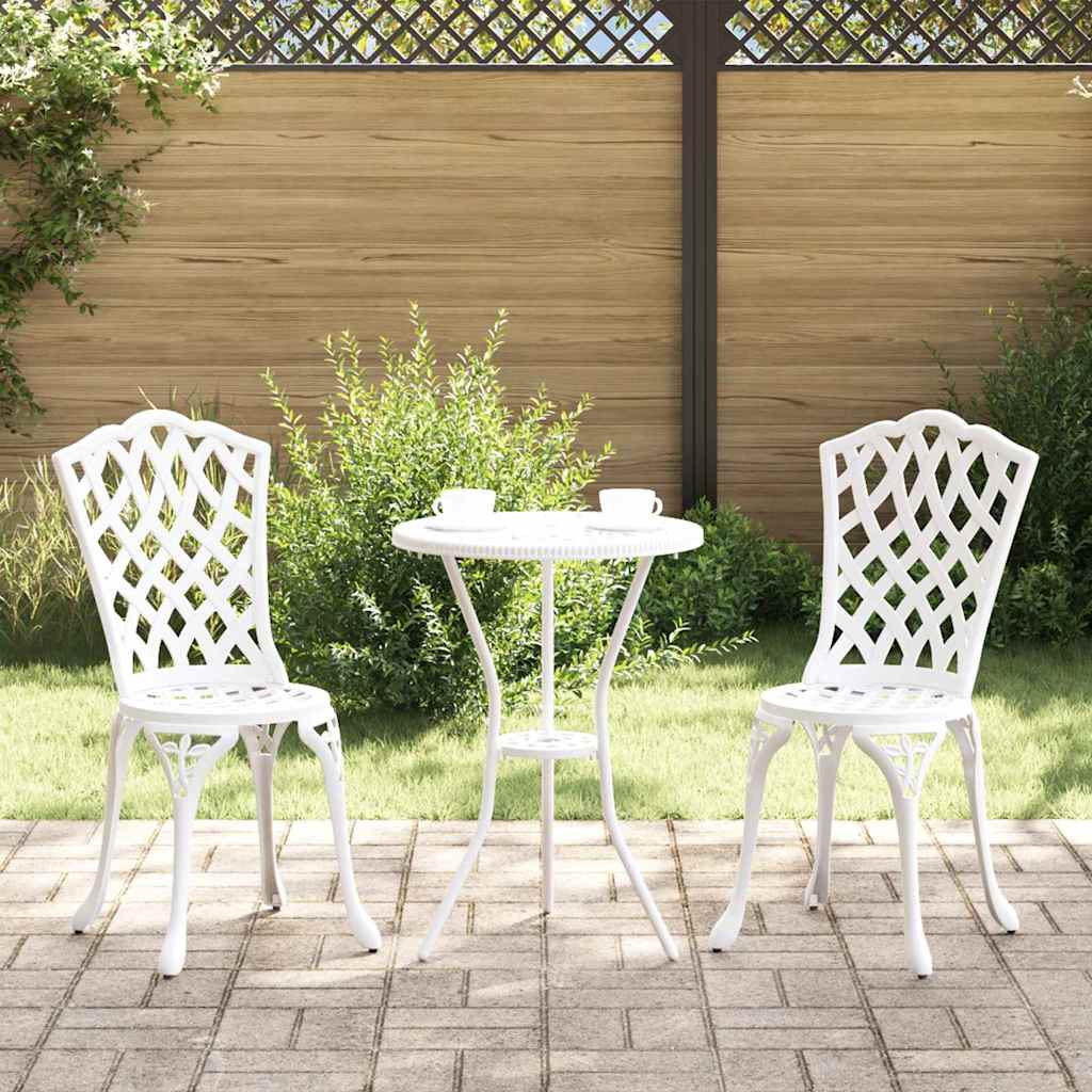 Vrtna stolica 2 pcs Bijelo 39 x 40 x 87cm Aluminij