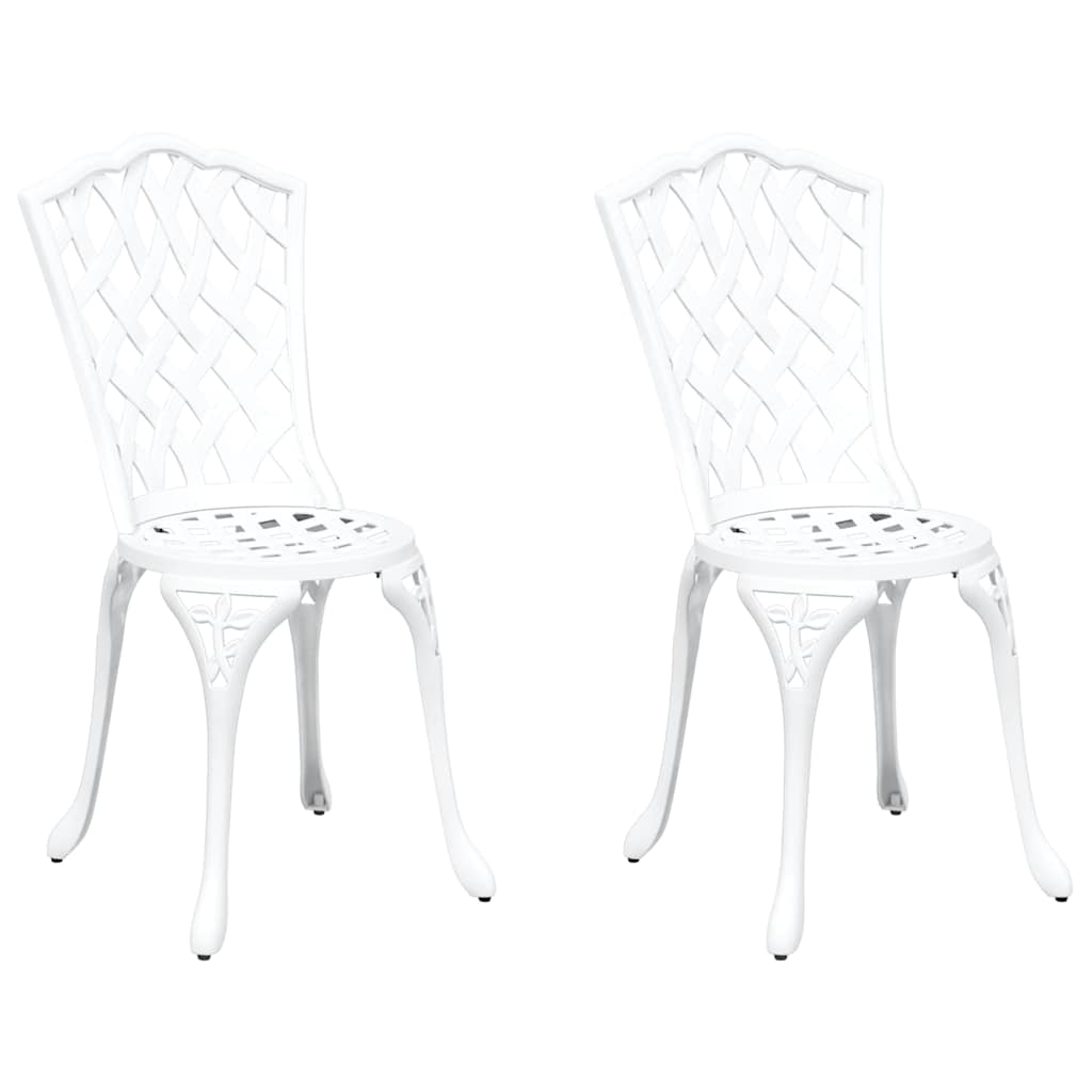 Vrtna stolica 2 pcs Bijelo 39 x 40 x 87cm Aluminij