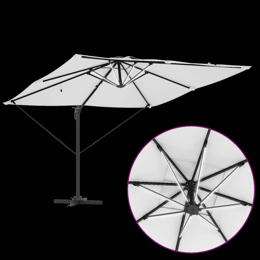 Suncobran Pijesak 286 x 284 x 270 cm Aluminij i poliester