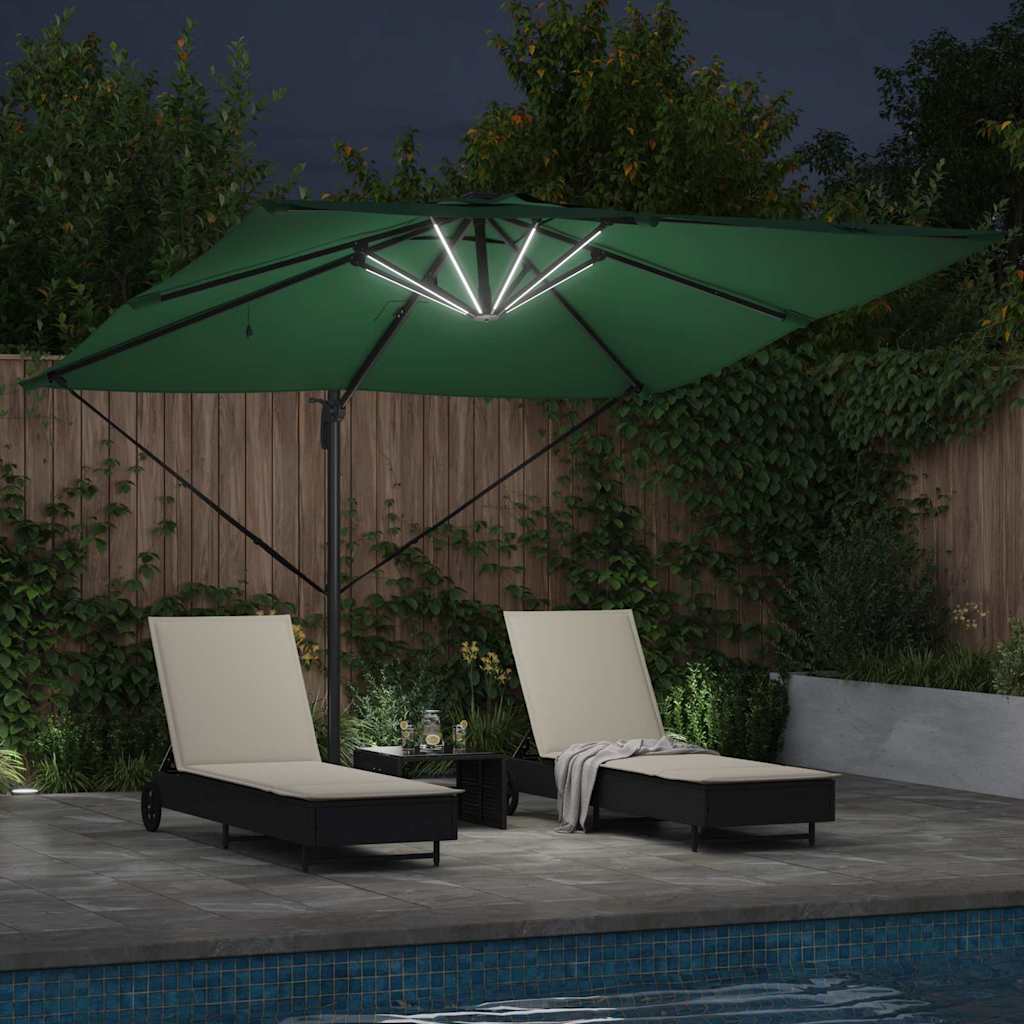 Suncobran Zelena 286 x 284 x 270 cm Aluminij i poliester