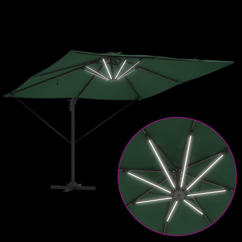 Suncobran Zelena 286 x 284 x 270 cm Aluminij i poliester