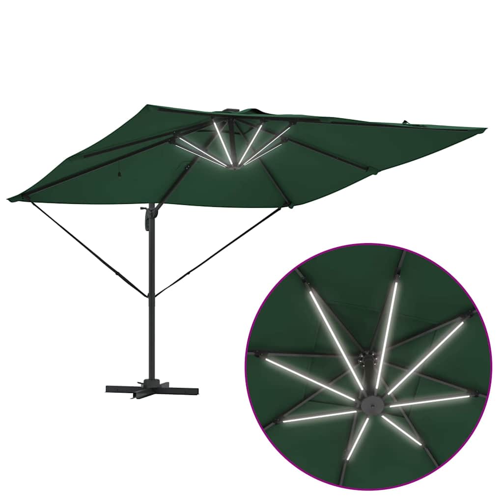 Suncobran Zelena 286 x 284 x 270 cm Aluminij i poliester