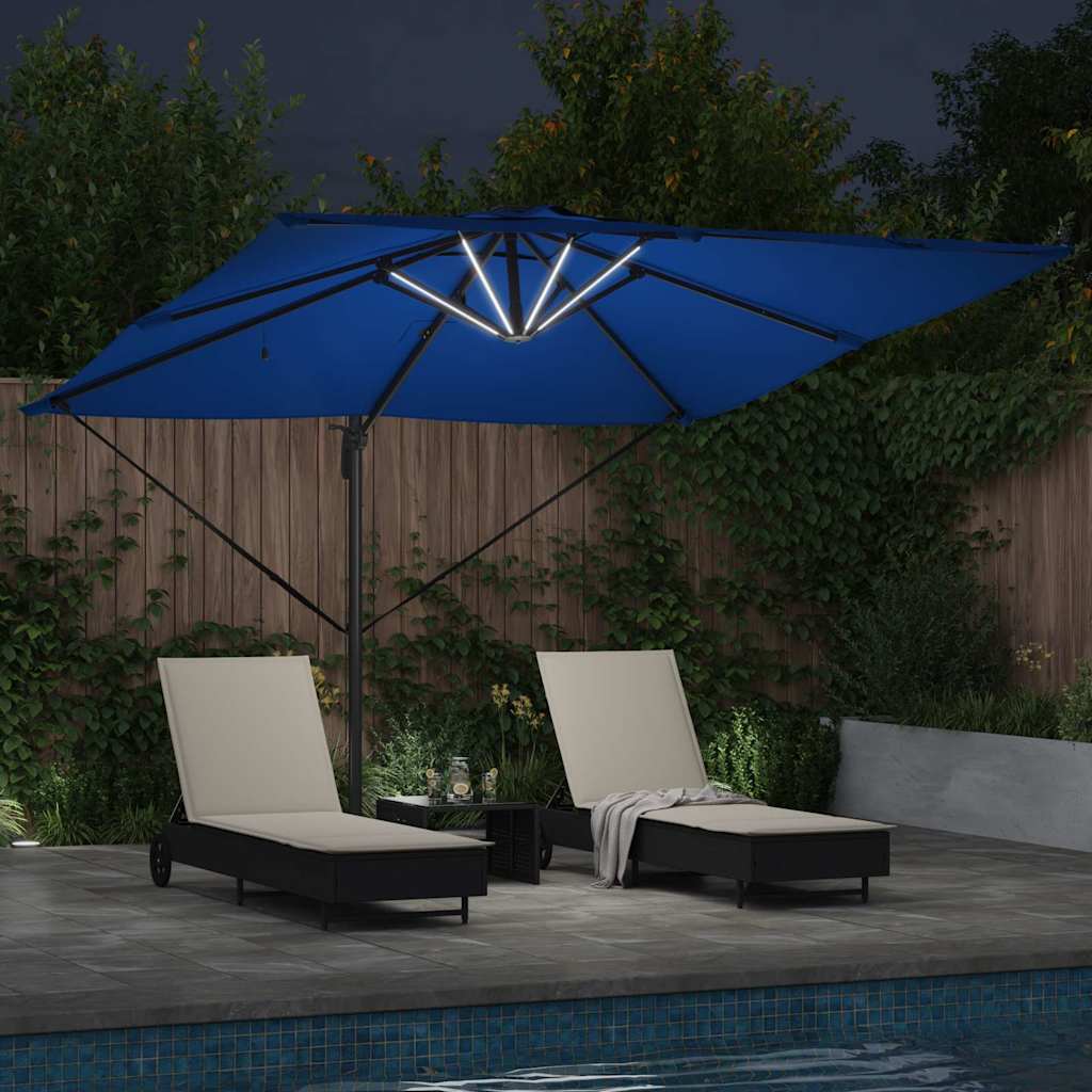 Suncobran Azure plava 286 x 284 x 270 cm Aluminij i poliester