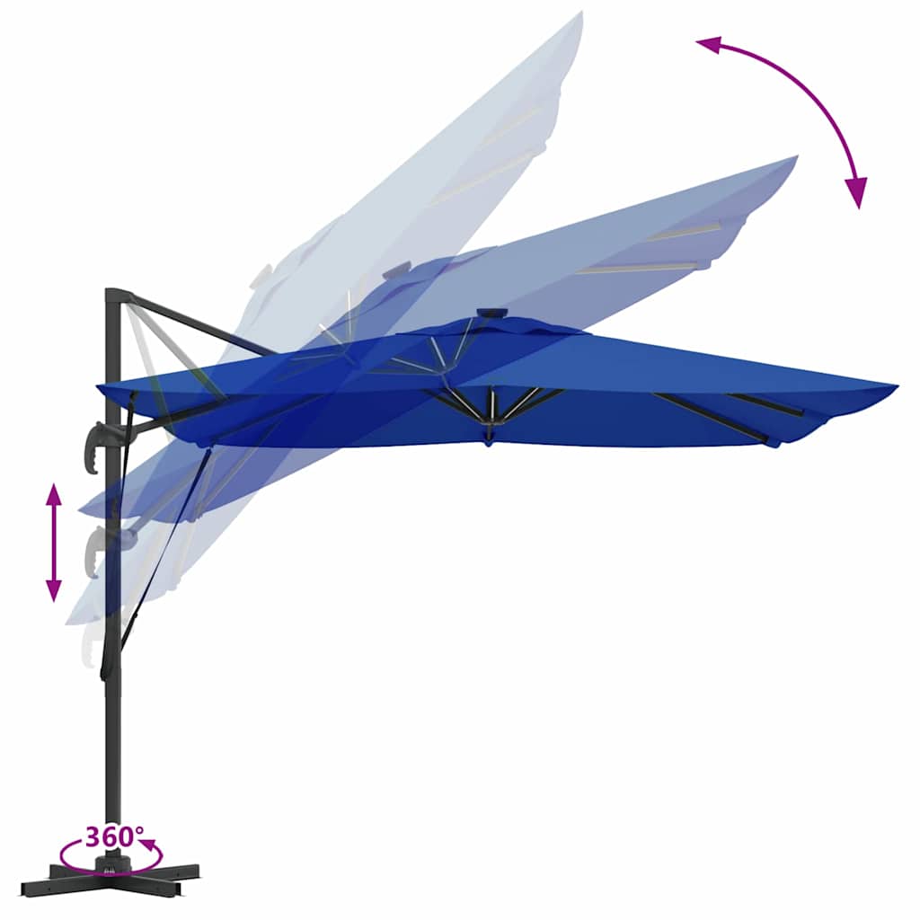 Suncobran Azure plava 286 x 284 x 270 cm Aluminij i poliester