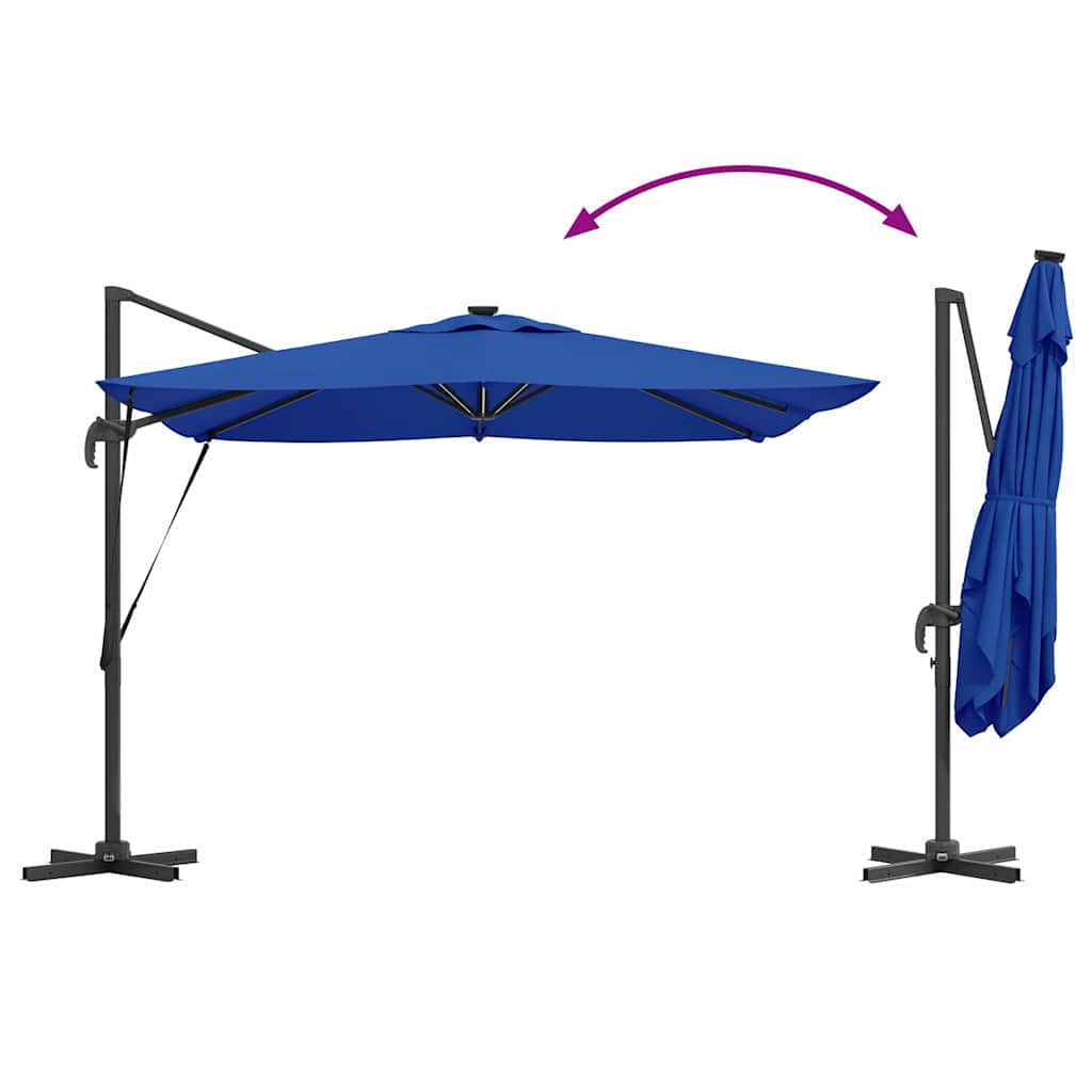 Suncobran Azure plava 286 x 284 x 270 cm Aluminij i poliester