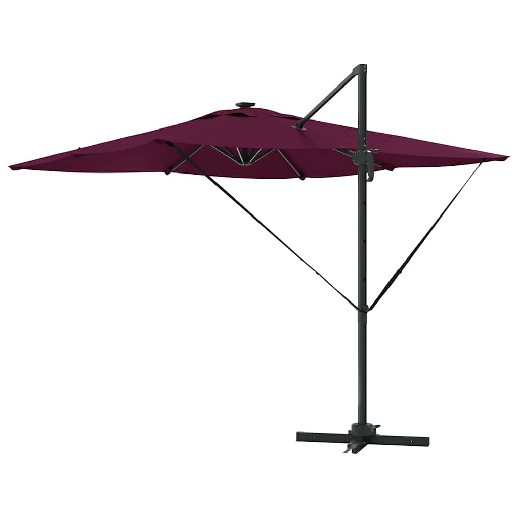 Suncobran S LED lampica Bordeaux Crvena 286 x 284 x 270 cm