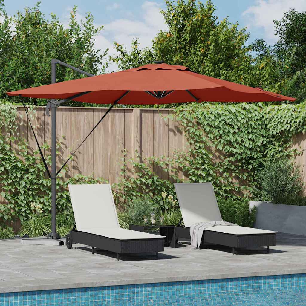 Suncobran Terakota 286 x 284 x 270 cm Aluminij i poliester