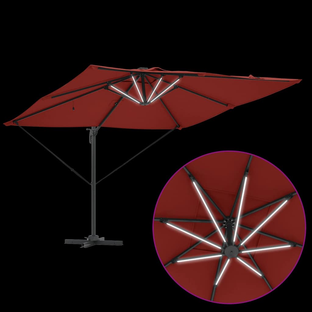 Suncobran Terakota 286 x 284 x 270 cm Aluminij i poliester