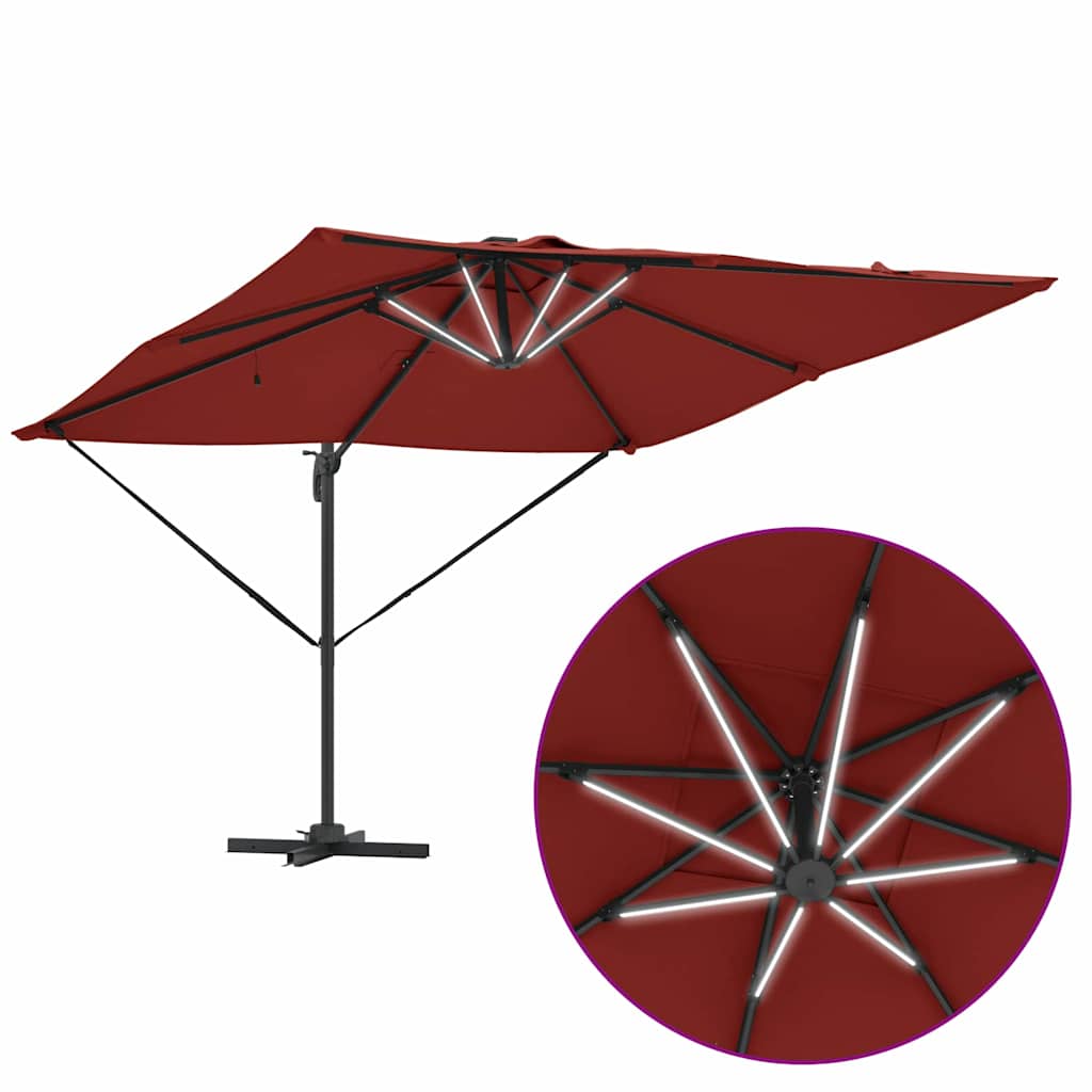 Suncobran Terakota 286 x 284 x 270 cm Aluminij i poliester