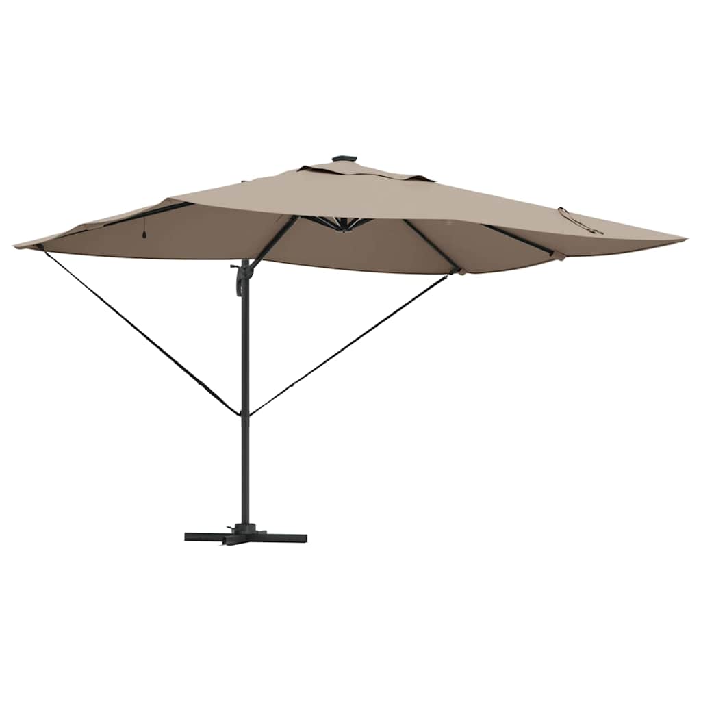 Suncobran Sivo-smeđa 352 x 251 x 265 cm Poliester i aluminij