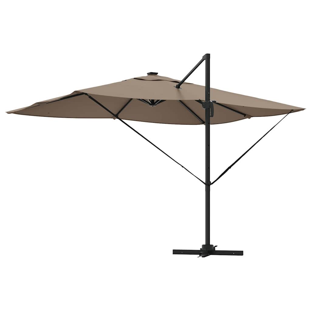 Suncobran Sivo-smeđa 352 x 251 x 265 cm Poliester i aluminij