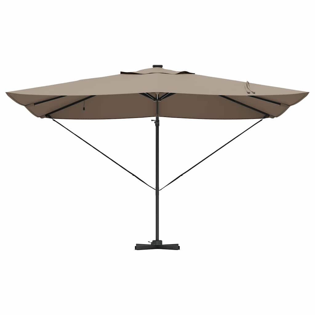 Suncobran Sivo-smeđa 352 x 251 x 265 cm Poliester i aluminij