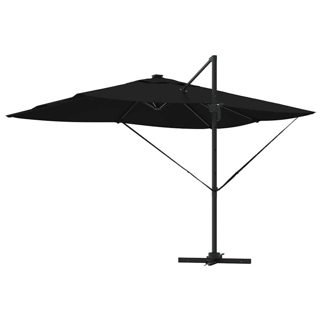 Suncobran Crna 352 x 251 x 265 cm Poliester i aluminij