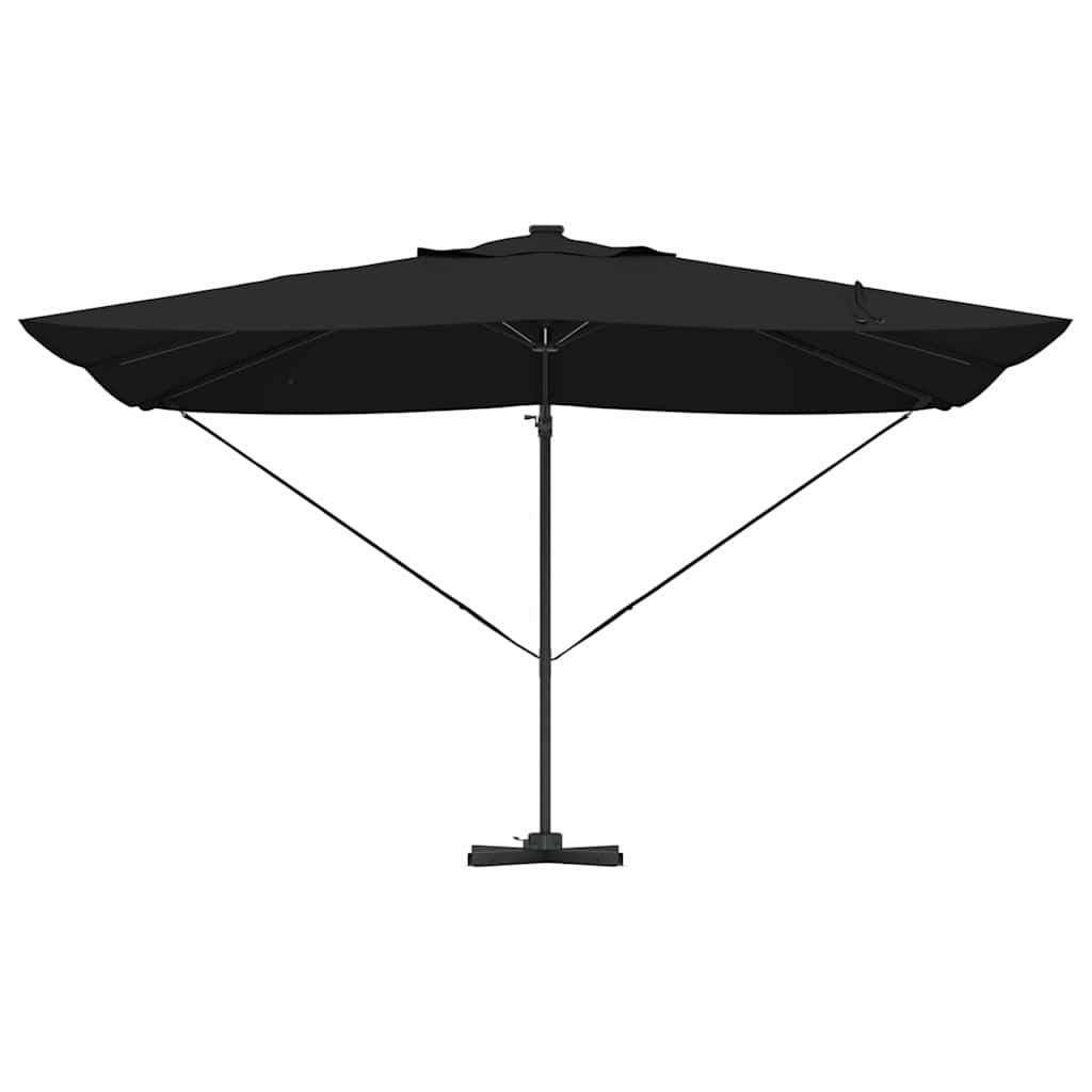 Suncobran Crna 352 x 251 x 265 cm Poliester i aluminij