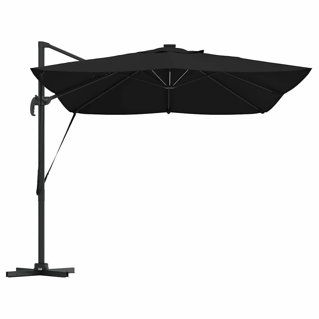 Suncobran Crna 352 x 251 x 265 cm Poliester i aluminij