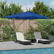 Suncobran Azurnoplava 352 x 251 x 265 cm Poliester i aluminij