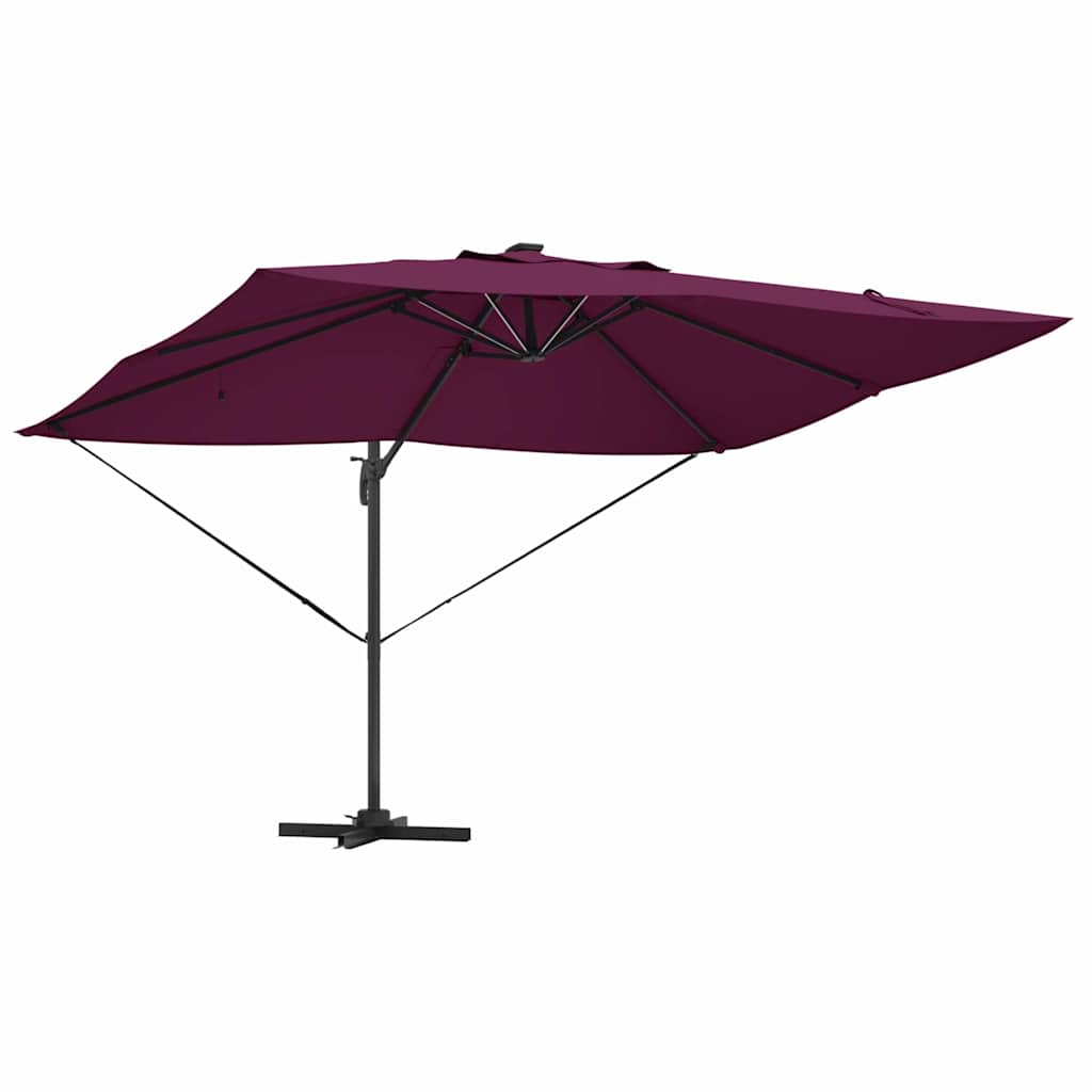 Suncobran S LED lampica Bordeaux Crvena 352 x 251 x 265 cm