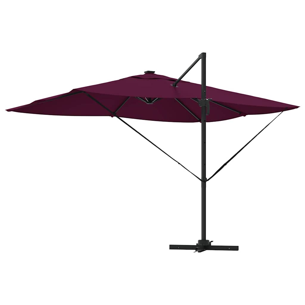 Suncobran S LED lampica Bordeaux Crvena 352 x 251 x 265 cm