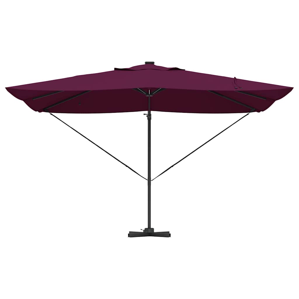 Suncobran S LED lampica Bordeaux Crvena 352 x 251 x 265 cm
