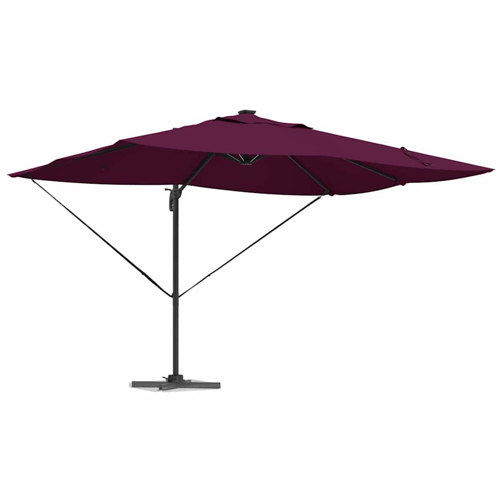 Suncobran S LED lampica Bordeaux Crvena 352 x 251 x 265 cm