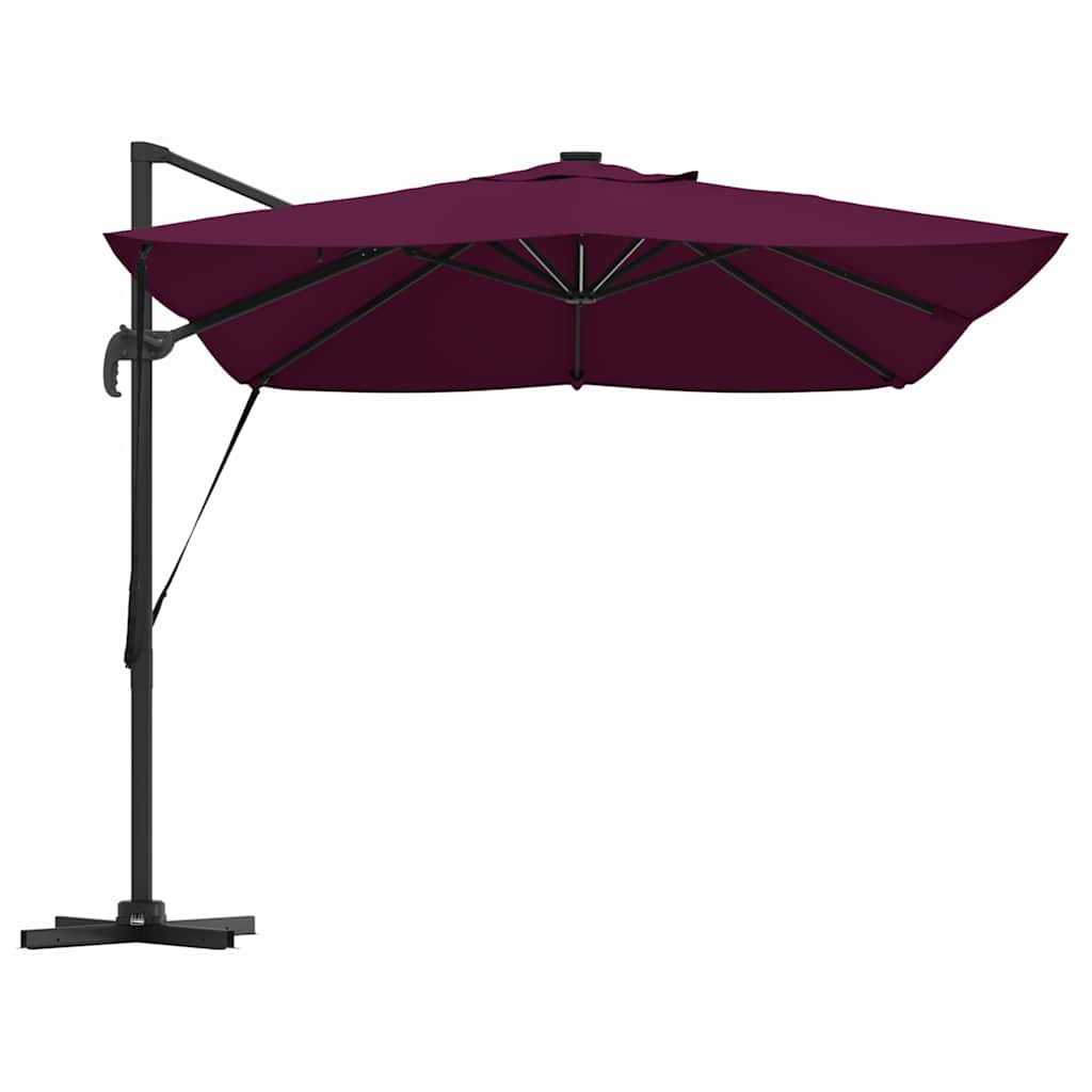 Suncobran S LED lampica Bordeaux Crvena 352 x 251 x 265 cm