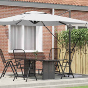 Roma Suncobran Bež 286 x 284 x 265 cm Aluminij i poliester