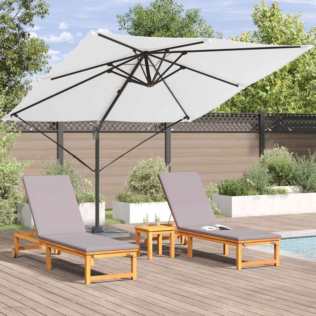 Roma Suncobran Bež 286 x 284 x 265 cm Aluminij i poliester