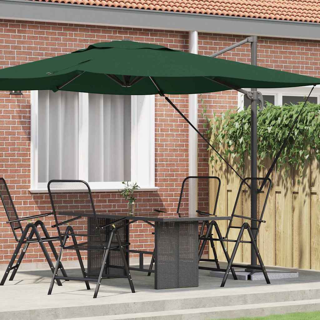 Roma Suncobran Zelena 286 x 284 x 265 cm Aluminij i poliester