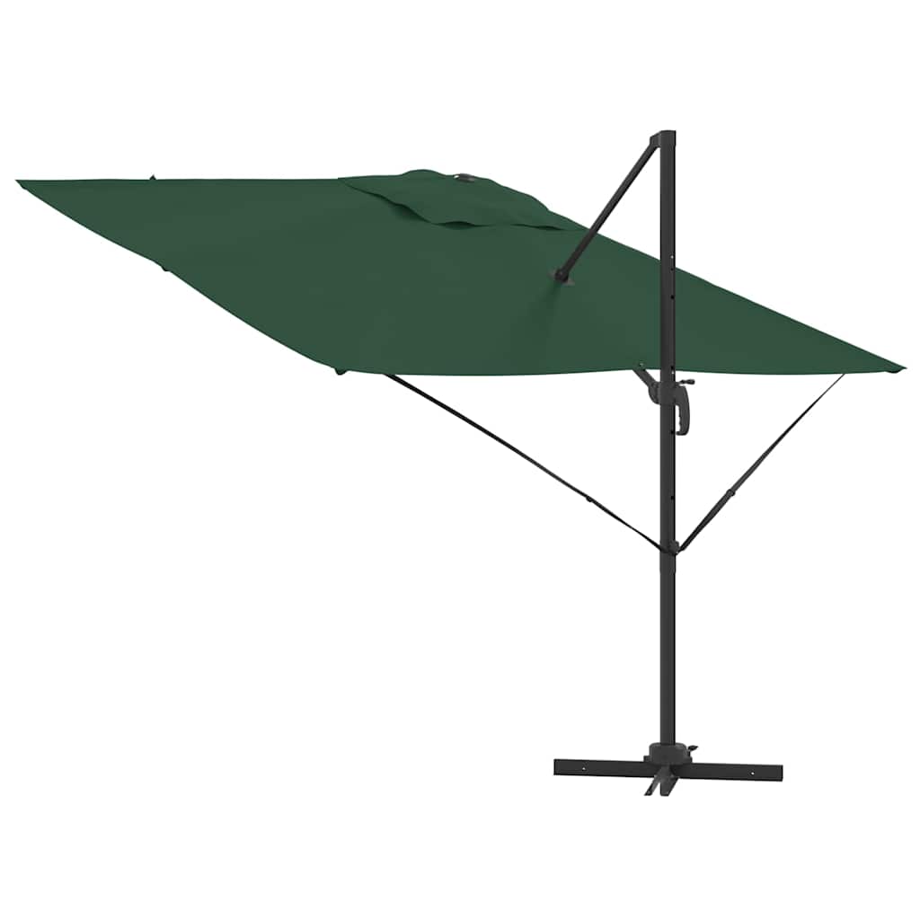 Roma Suncobran Zelena 286 x 284 x 265 cm Aluminij i poliester