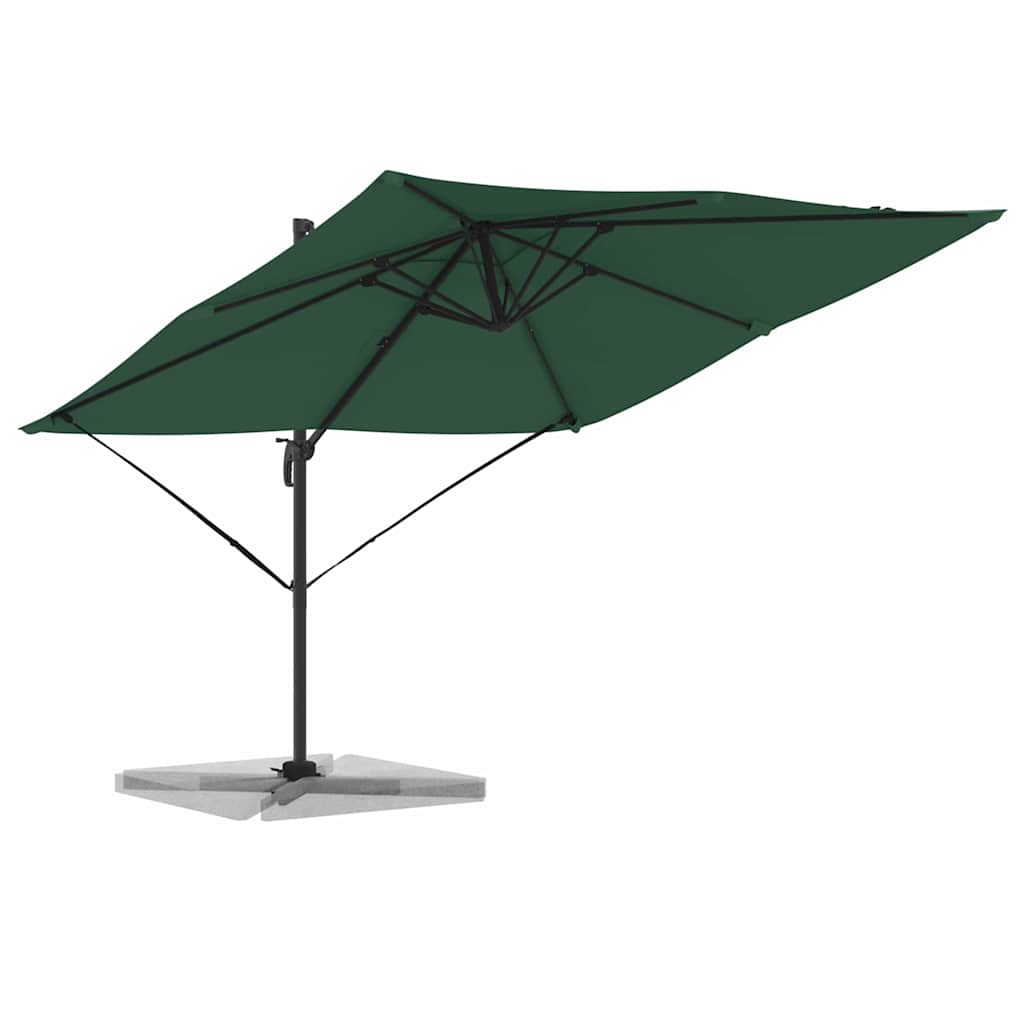 Roma Suncobran Zelena 286 x 284 x 265 cm Aluminij i poliester