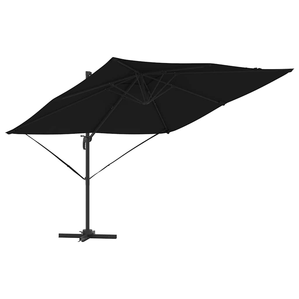 Roma Suncobran Crna 286 x 284 x 265 cm Aluminij i poliester