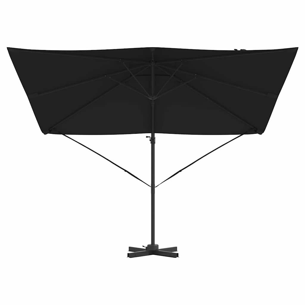 Roma Suncobran Crna 286 x 284 x 265 cm Aluminij i poliester