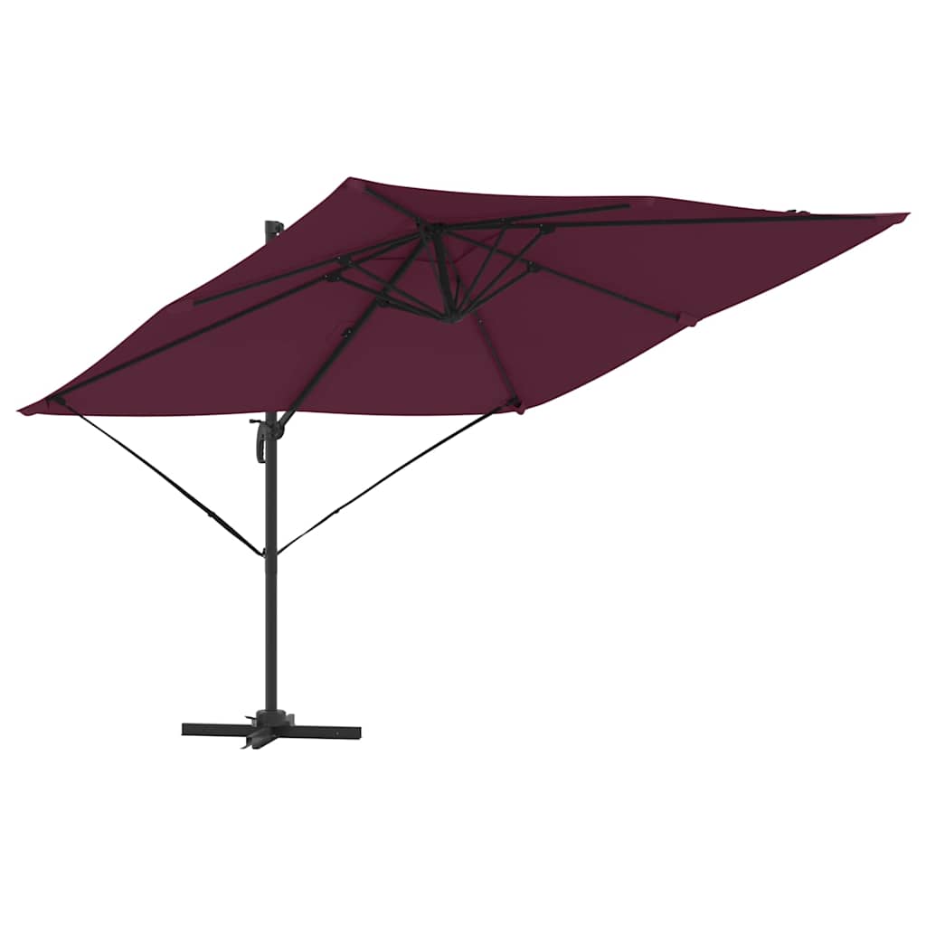 Roma Suncobran Crvena 286 x 284 x 265 cm Aluminij i poliester