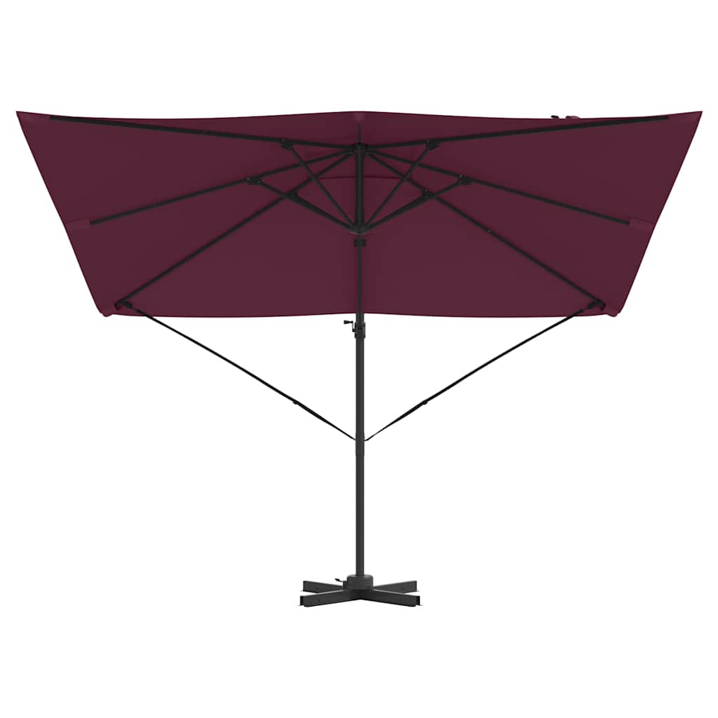 Roma Suncobran Crvena 286 x 284 x 265 cm Aluminij i poliester