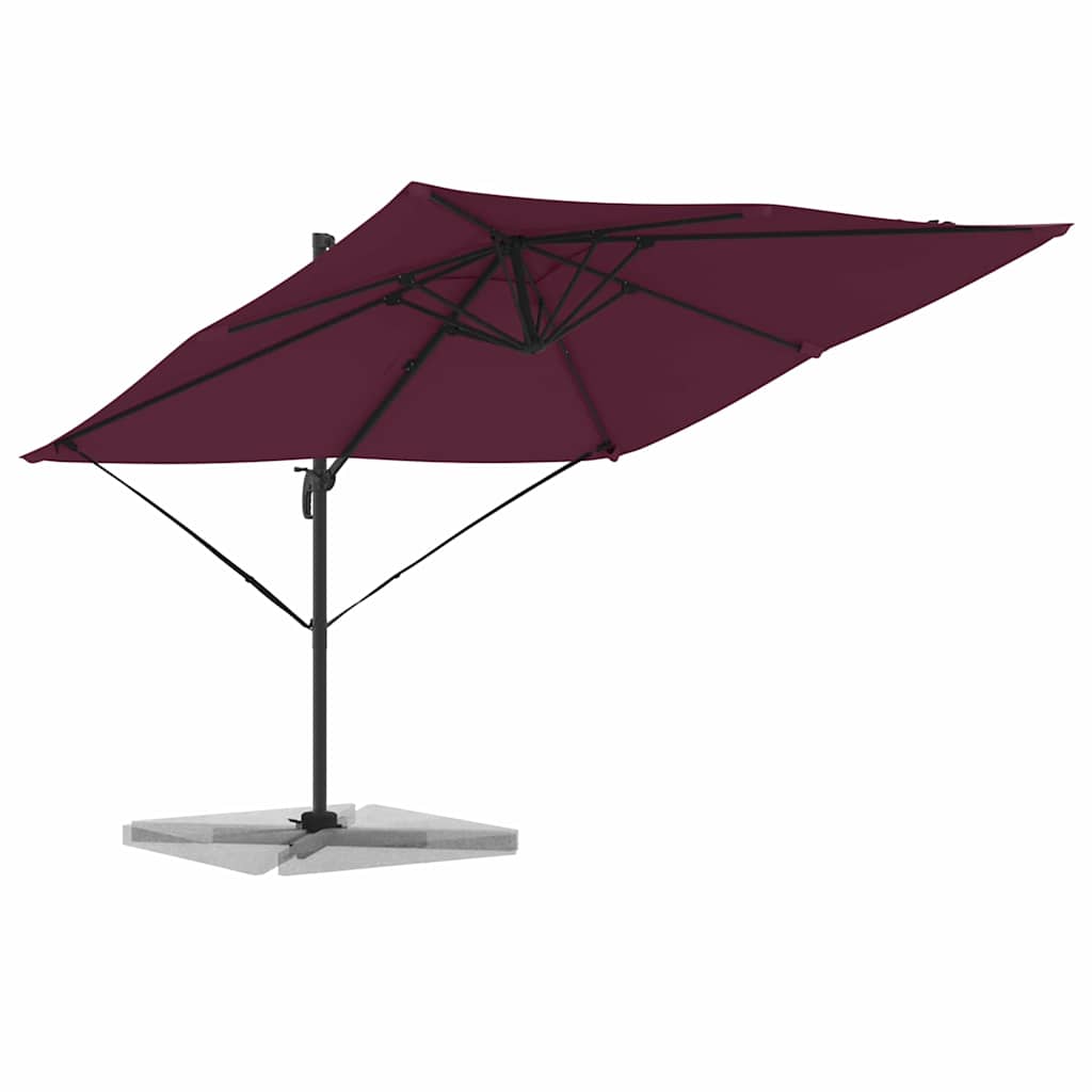Roma Suncobran Crvena 286 x 284 x 265 cm Aluminij i poliester