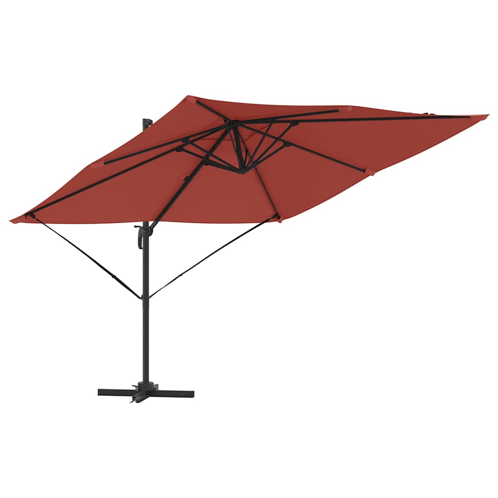 Roma Suncobran Crvena 286 x 284 x 265 cm Aluminij i poliester