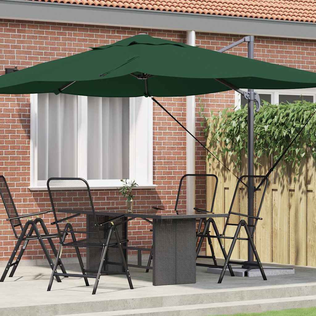 Suncobran Zelena 351 x 250 x 260 cm Poliester i aluminij