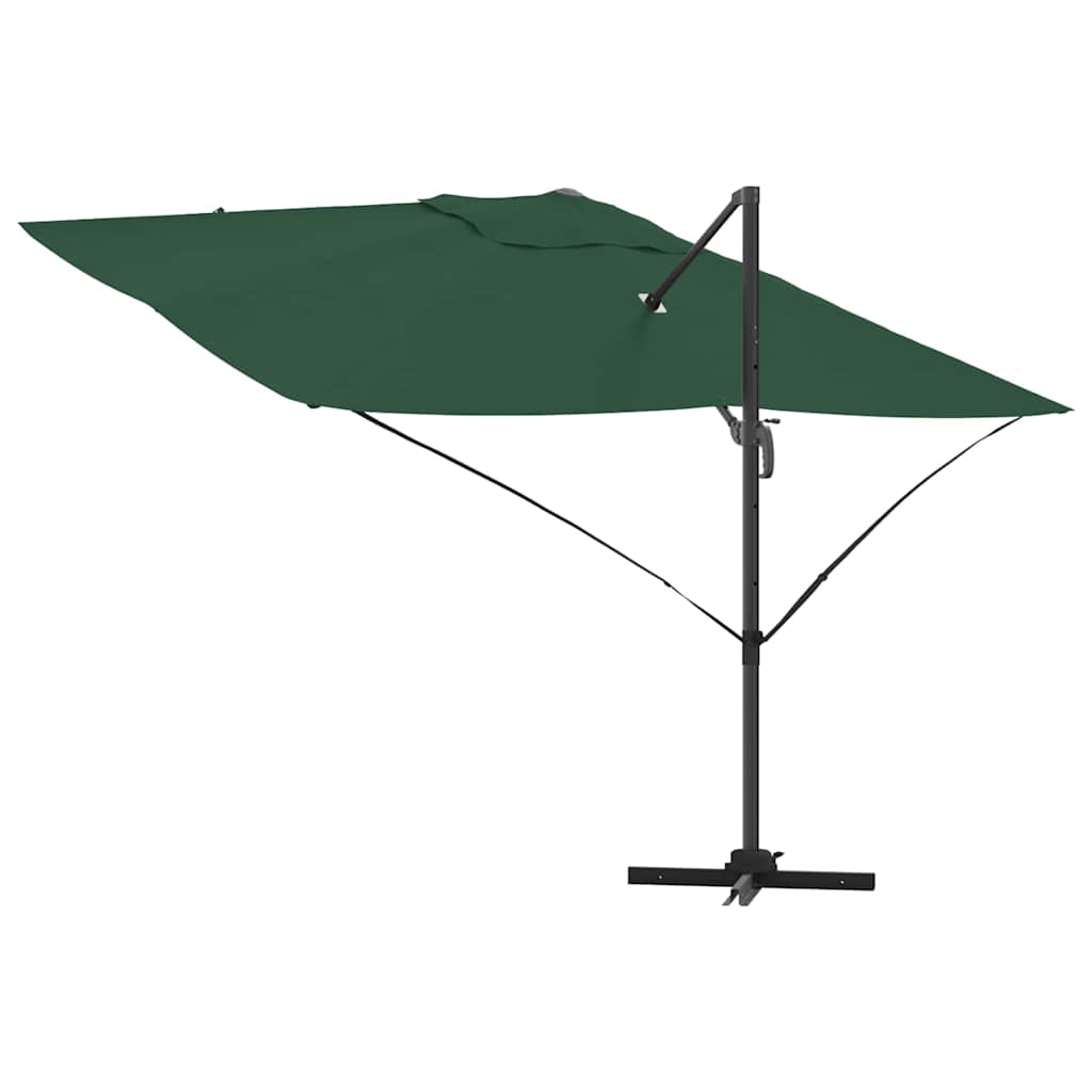 Suncobran Zelena 351 x 250 x 260 cm Poliester i aluminij