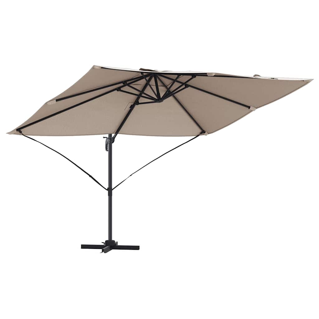 Suncobran Sivo-smeđa 351 x 250 x 260 cm Poliester i aluminij